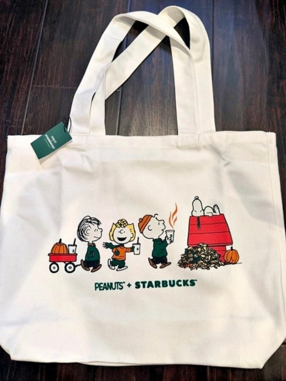 Starbucks + Peanuts Limited Edition Reserve Members Only Tote Bag NWT